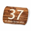 Tabliczka na dom, posesję, ogrodzenie, z numerem, ulicą