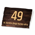 Tabliczka na dom: z adresem i numerem posesji