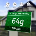 Tabliczka na dom: ulica, numer, miejscowość