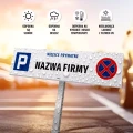 Tabliczka - miejsce prywatne nazwa firmy, placówki z personalizacją