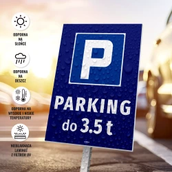 Tabliczka - parking do 3.5 t
