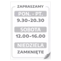 Naklejka na drzwi - zapraszamy