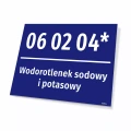 Tabliczka: kod i nazwa odpadu BDO