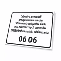 Tabliczka: nazwa odpadu oraz kod odpadu