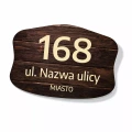 Tabliczka na posesję: ulica, numer, miasto