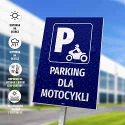 Tabliczka parkingowa: Parking dla motocykli