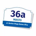 Tabliczka z miastem, numerem, ulicą, personalizacja