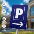 Tabliczka: Parking, strzałka w prawo