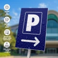 Tabliczka: Parking, strzałka w prawo