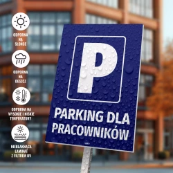 Tabliczka parkingowa: Parking dla pracowników