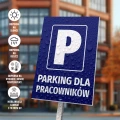 Tabliczka parkingowa: Parking dla pracowników