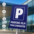 Tabliczka parkingowa: Parking dla pracowników