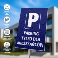 Tabliczka parkingowa: Parking tylko dla mieszkańców