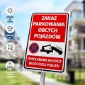 Tabliczka parkingowa: Zakaz parkowania obcych pojazdów