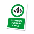 Tabliczka: Posprzątaj po swoim pupilu
