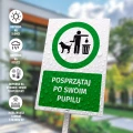 Tabliczka: Posprzątaj po swoim pupilu