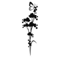 Japoński 15 naklejka samoprzylepna
