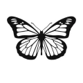 Motyl 3 naklejka samoprzylepna