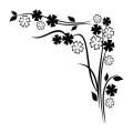 Floral 1235 naklejka samoprzylepna