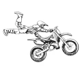 Motocross 1170 naklejka samoprzylepna
