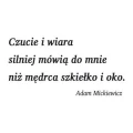 Cytat: czucie i wiara 1764 szablon malarski