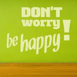 Don't worry be happy 1719 naklejka samoprzylepna