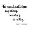 Cytat: to avoid criticism 1748 naklejka samoprzylepna