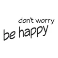 Don\'t worry be happy 1735 naklejka samoprzylepna