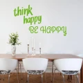 Think happy be happy 1744 naklejka samoprzylepna