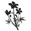 Kwiatek 1809 naklejka samoprzylepna