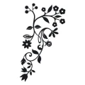 Ornament roślinny 1792 naklejka samoprzylepna