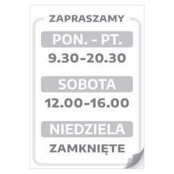 Naklejka na drzwi - zapraszamy