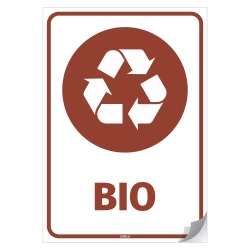 Naklejka na kosz z odpadami: Bio