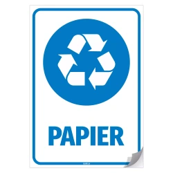 Naklejka na kosz z odpadami: Papier