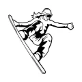 Snowboard 1157 szablon malarski