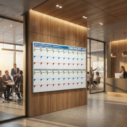 Tablica magnetyczna suchościeralna w ramie aluminiowej z twoim nadrukiem na wymiar