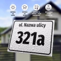Tabliczka adresowa na budynek: ulica, numer