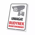 Tabliczka: Budynek monitorowany