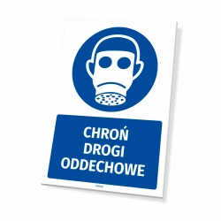 Tabliczka: Chroń drogi oddechowe