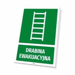 Tabliczka: drabina ewakuacyjna