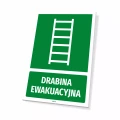Tabliczka: drabina ewakuacyjna