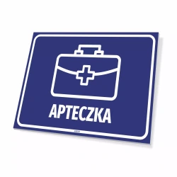 Tabliczka informacyjna: apteczka