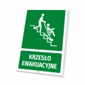 Tabliczka: krzesło ewakuacyjne