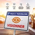 Tabliczka - miejsce parkingowe z logotypem firmy, placówki, instytucji