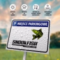 Tabliczka - miejsce parkingowe z logotypem firmy, placówki, instytucji