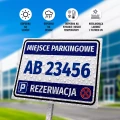Tabliczka - miejsce parkingowe z polem do uzupełnienia