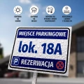 Tabliczka - miejsce parkingowe z polem do uzupełnienia