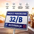 Tabliczka - miejsce parkingowe z polem do uzupełnienia