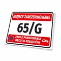 Tabliczka - miejsce zarezerwowane - do personalizacji