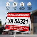Tabliczka - miejsce zarezerwowane - do personalizacji